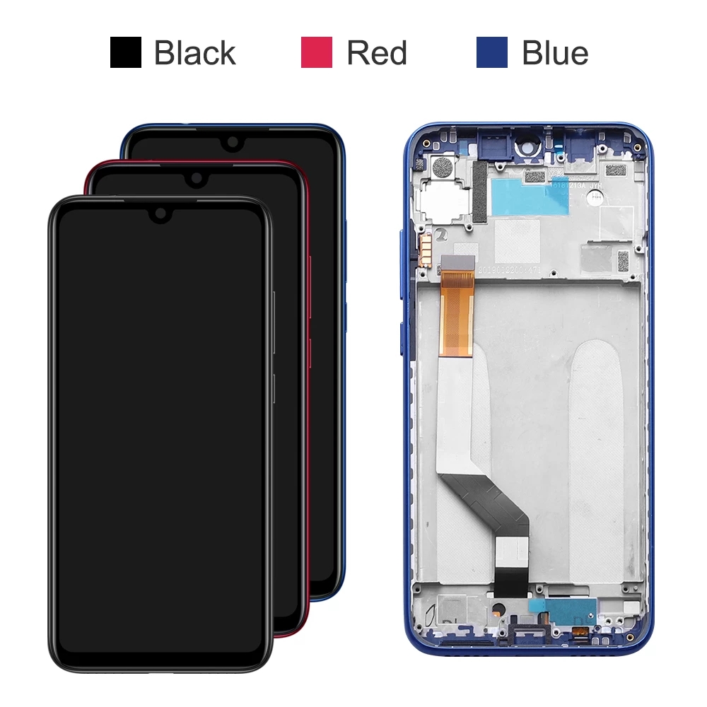 LCD With Frame For Xiaomi Redmi Note 7 Note 7 Pro Display Touch Screen Digitizer Assembly Replacement Parts M1901F7G. 