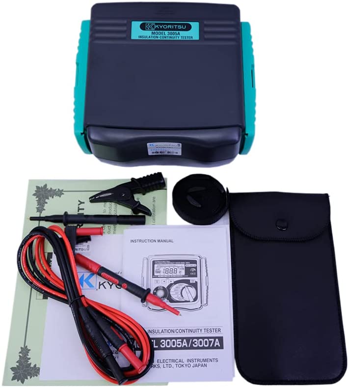 Kyoritsu 3005A Digital Insulation Continuity Testers Test voltage 250V/500V/1000V Model 3005A  - Kings Trading. 