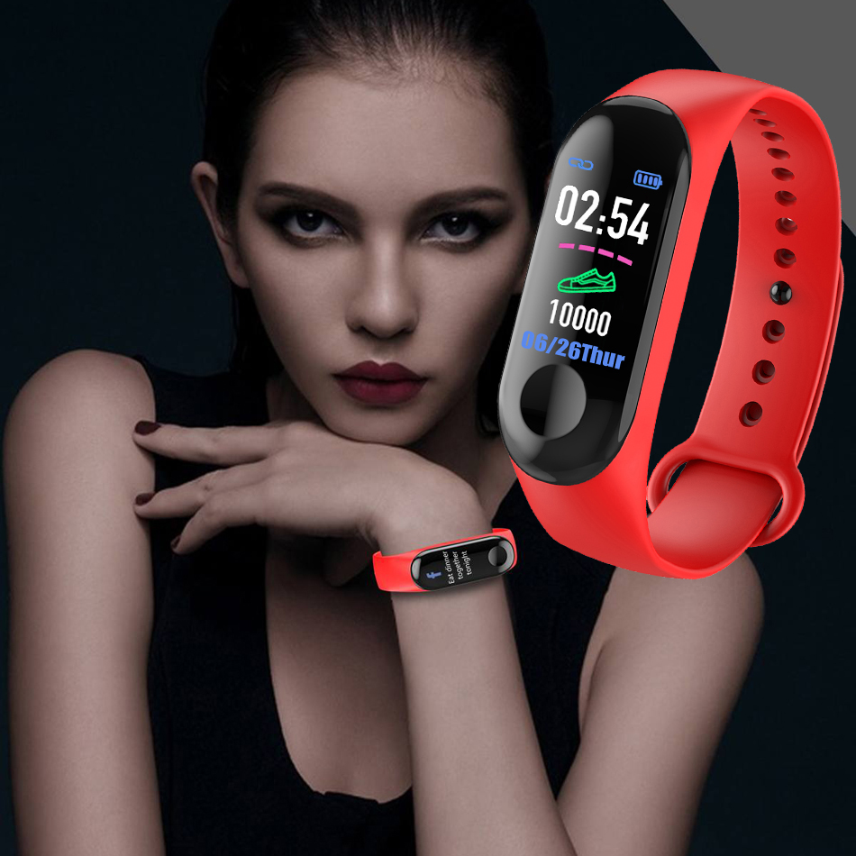M3 Smart Bracelet IP67 Waterproof With All-day Activity Tracking. 