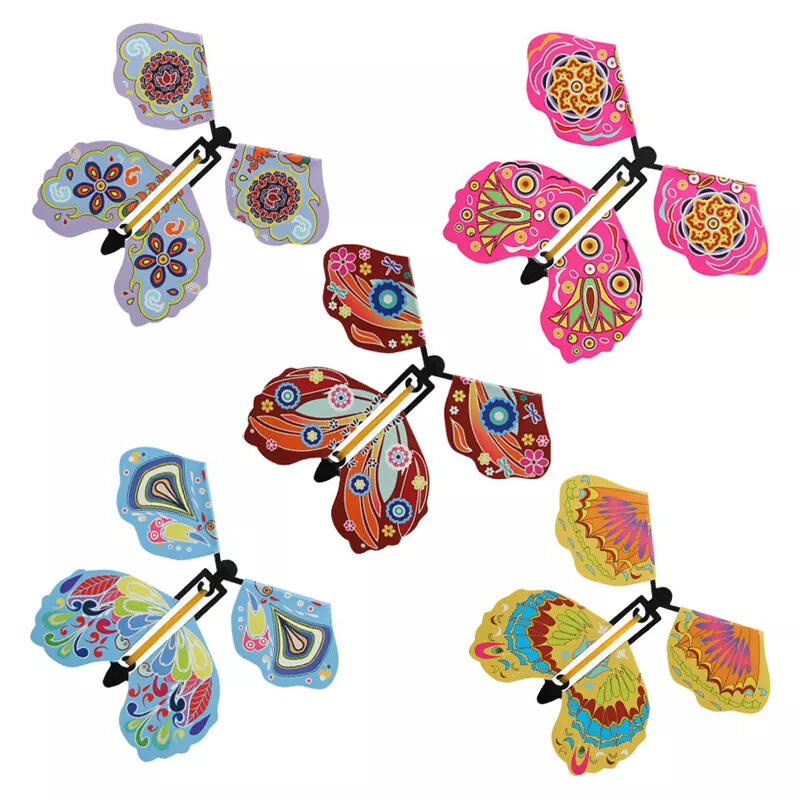05 Pcs Magic flying butterfly Toy Surprise Gift for Students, Kids, Party, Birthday, Gift