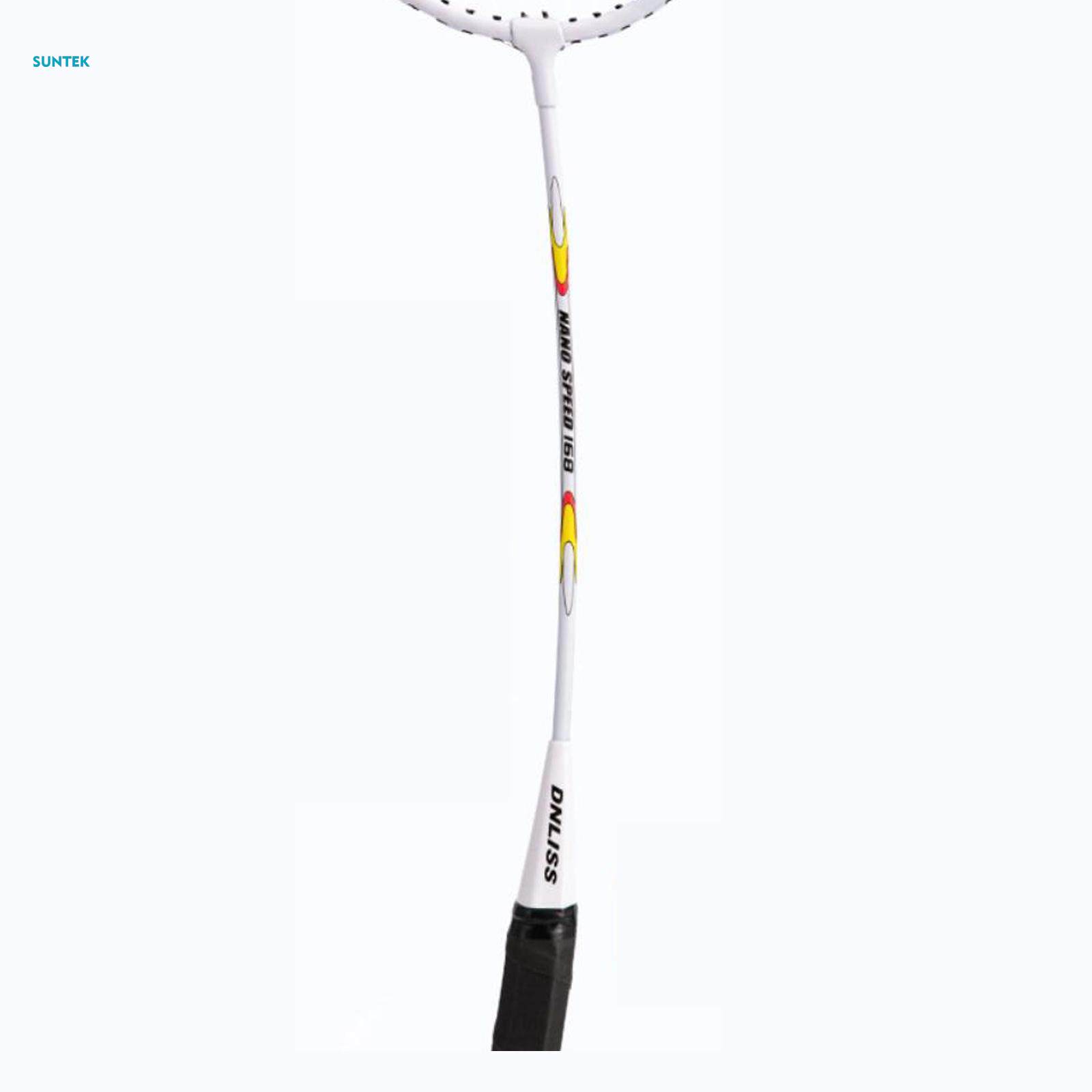2Pcs Badminton Racket Lightweight 2 Player Badminton Racquet for Adults Kids Without Bag Red. 