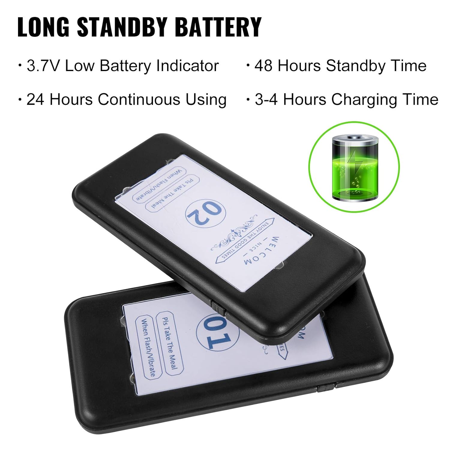 Restaurant Pager System 20 Pagers, Max 98 Beepers Wireless Calling System F103. 