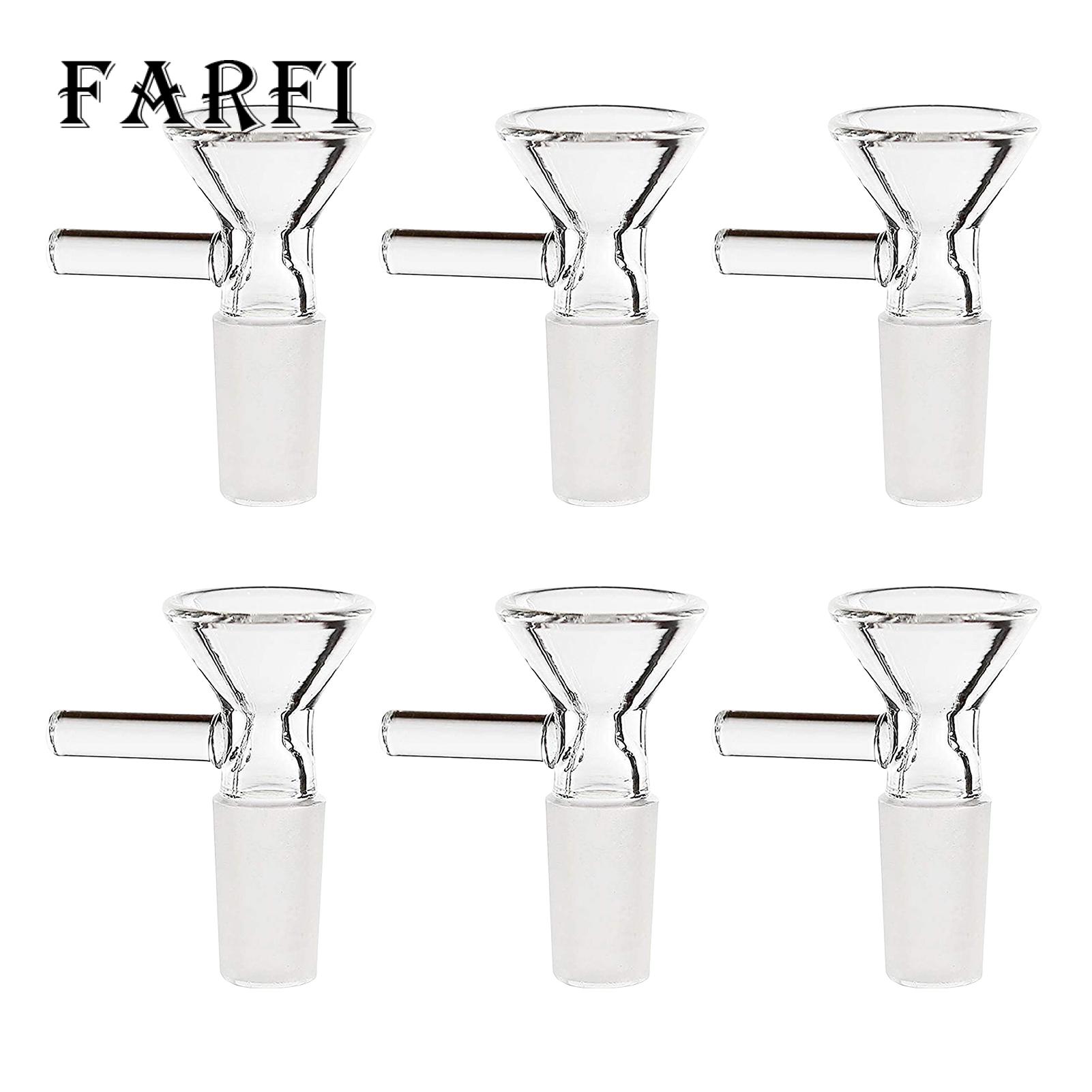 Functional Handle Funnel 6pcs Glass Funnel Set with Silicone Base Portable Mini Kitchen Lab Funnel for Cooking Science Experiments Lightweight Easy to Handle Glass Funnel with Silicone Base