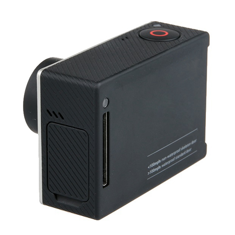 1PCS NEW for Gopro Hero4 Motion Camera Data Side Cover Camera Side Cover Silver Dog Black Dog Camera Data Side Panel. 