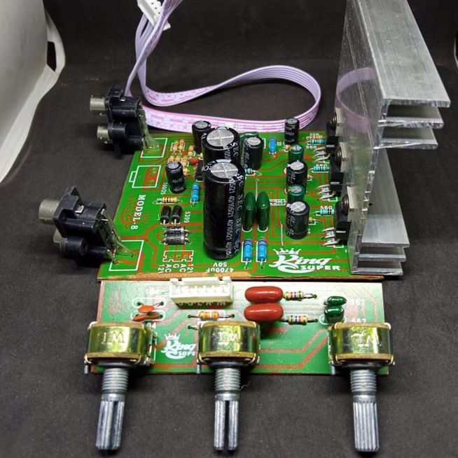 MLN BANGLADESHI TDA2030A Amplifier Circuit Board 18W 18W Speaker 2.1 Dual Channel TDA2030 Audio Amplifier Circuit Power 12-15V TDA2030A Audio Amplifier 3 Volume. 