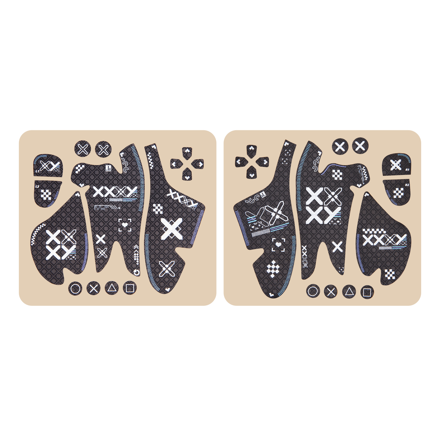 FINALORD Controller Performance Grip Tape Compatible With Playstation 5 DualSense Edge Handle,Buttons,Trigger Non-Slip Tape. 