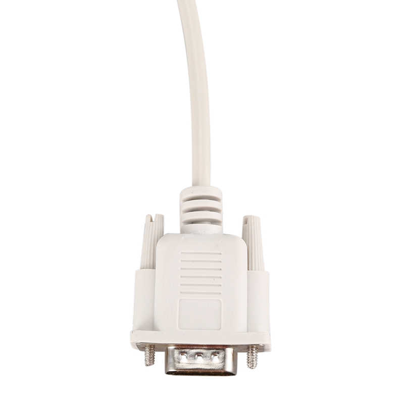 1.4M RS232 DB9 9 Pin Male to VGA Video 15 Pin Male Adapter Cable Light Gray. 