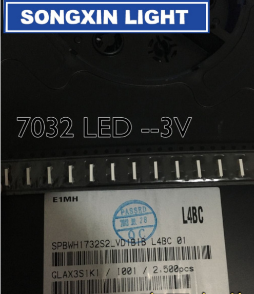 【YIYANGMAOYI111】200PCS FOR SAMSUNG 7032 LED Backlight Edge LED Series TS732A 3V 7032 TV Application