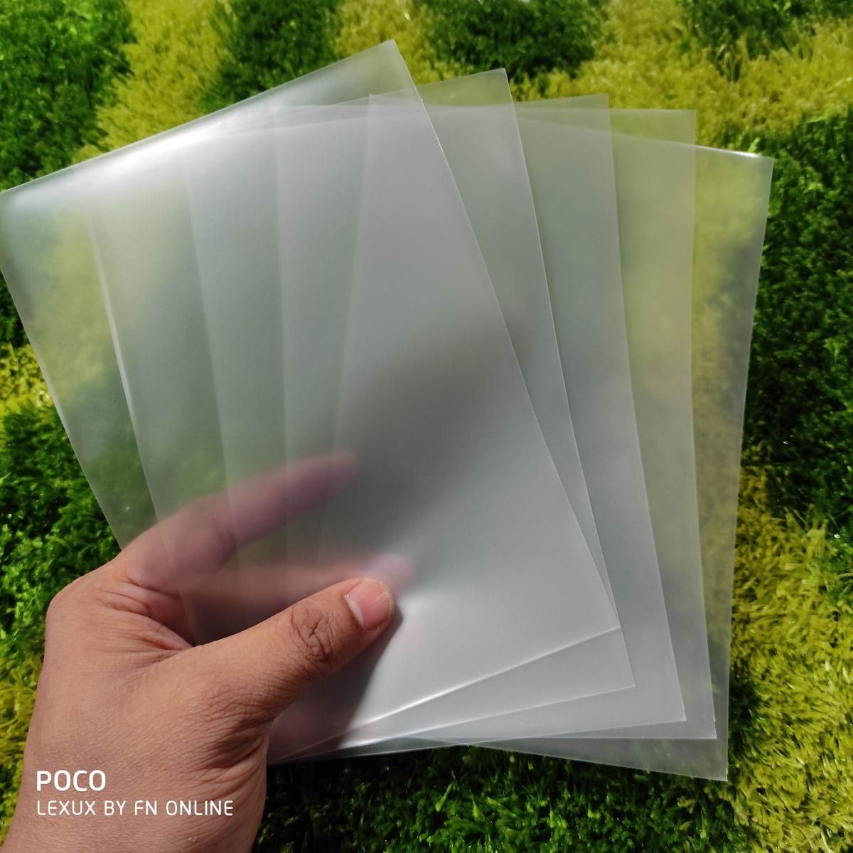 (5 Pcs) Back Poly Sticker For Any Mobile Phone (Under 7 inch Display)Free Size Lamination Crystal Clear Hydrogel Wrapping Film 3 Layer Laminating Stikar Paper Cover(Transparent)360 Degree Protection Wrap All Model. 