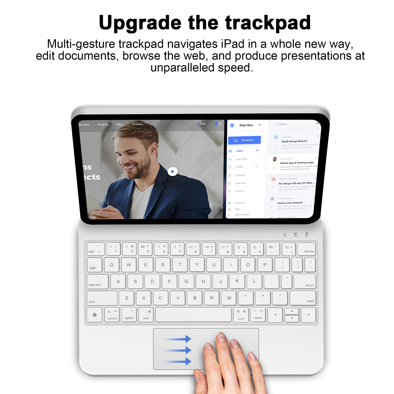 GOOJODOQ Magic Keyboard for iPad Pro 11 2024 Air 4 Air 5 Air 6 for iPad 12.9 10th Generation 6th 5th 4th 3rd Gen Cover Case. 