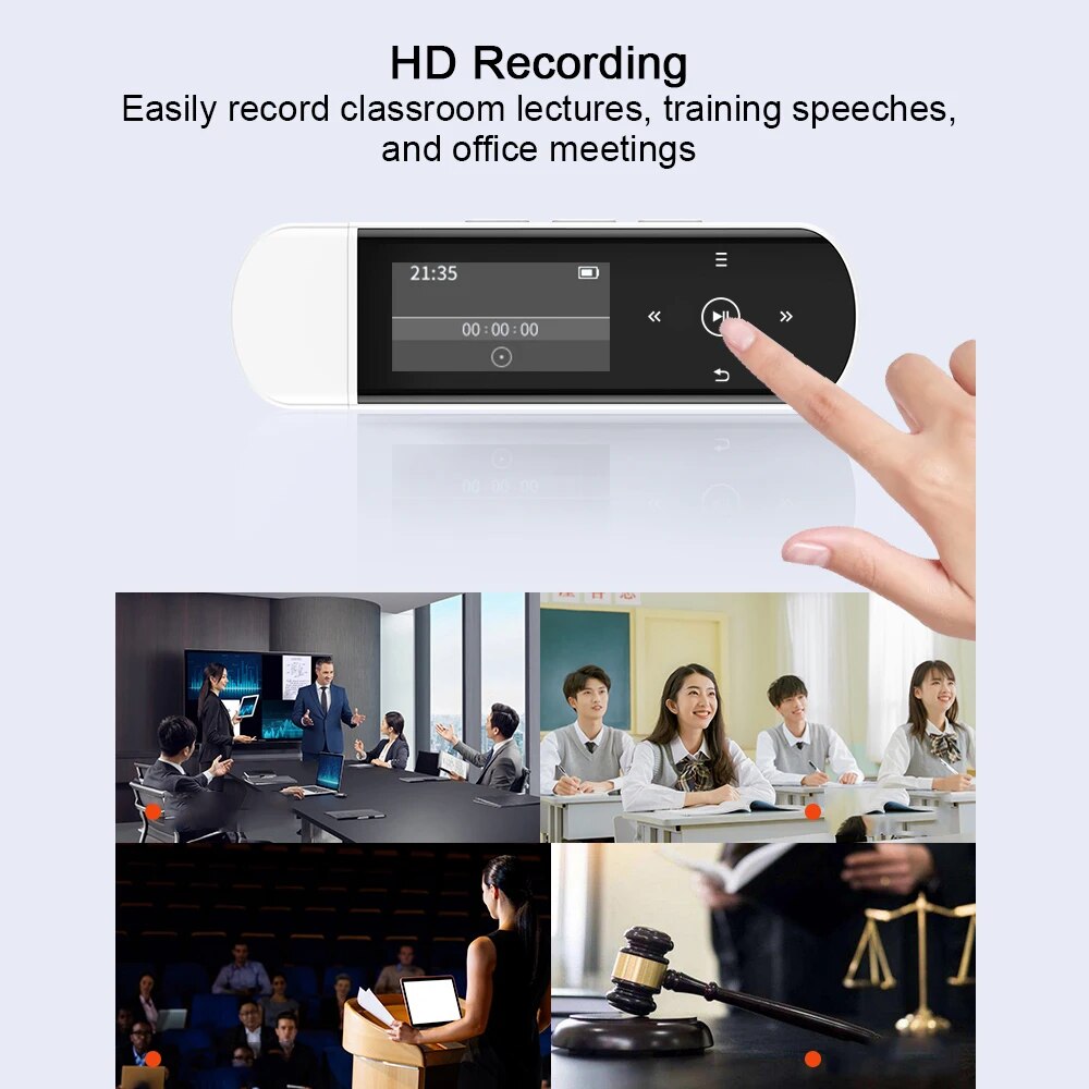 RUIZU X69 USB MP3 Player Bluetooth Lossless Music Player Mini Sport Clip Walkman Pedometer Support FM Recorder E-book TF SD Card. 