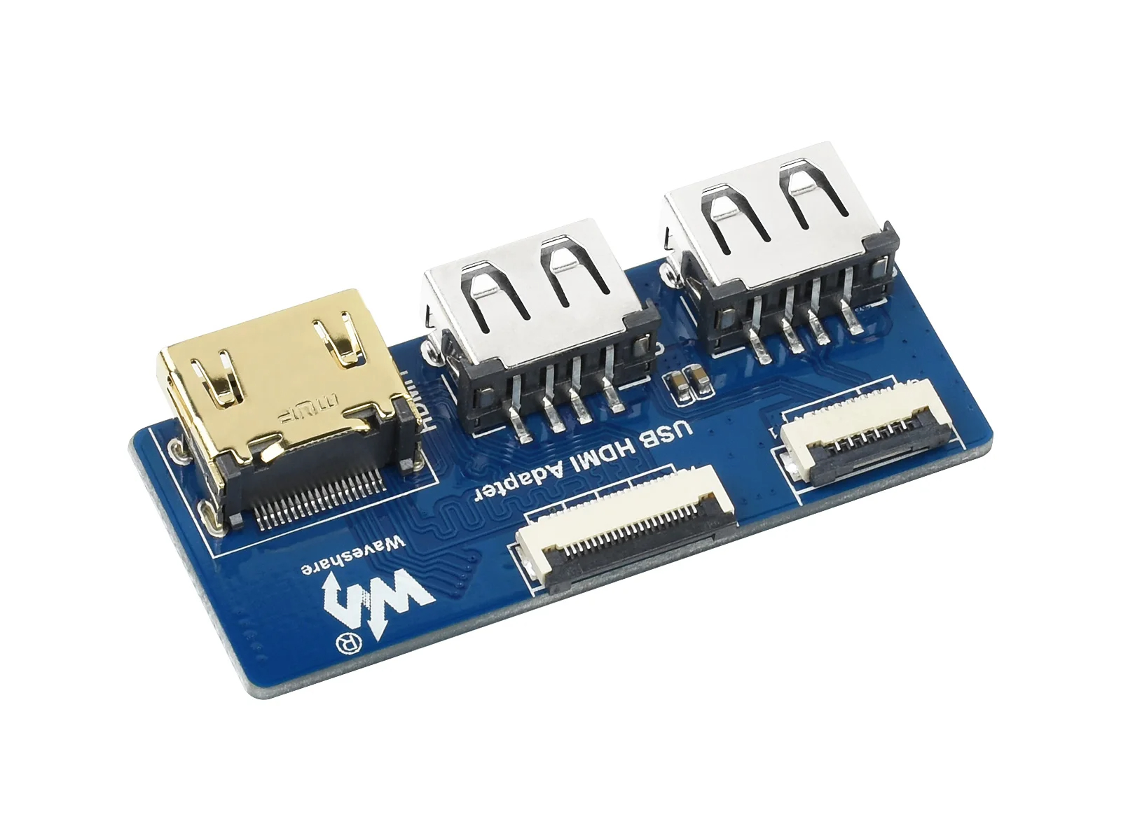 Waveshare USB HDMI-compatible Adapter for CM4-IO-BASE, Adapting FFC Connector To Standard Connector. 