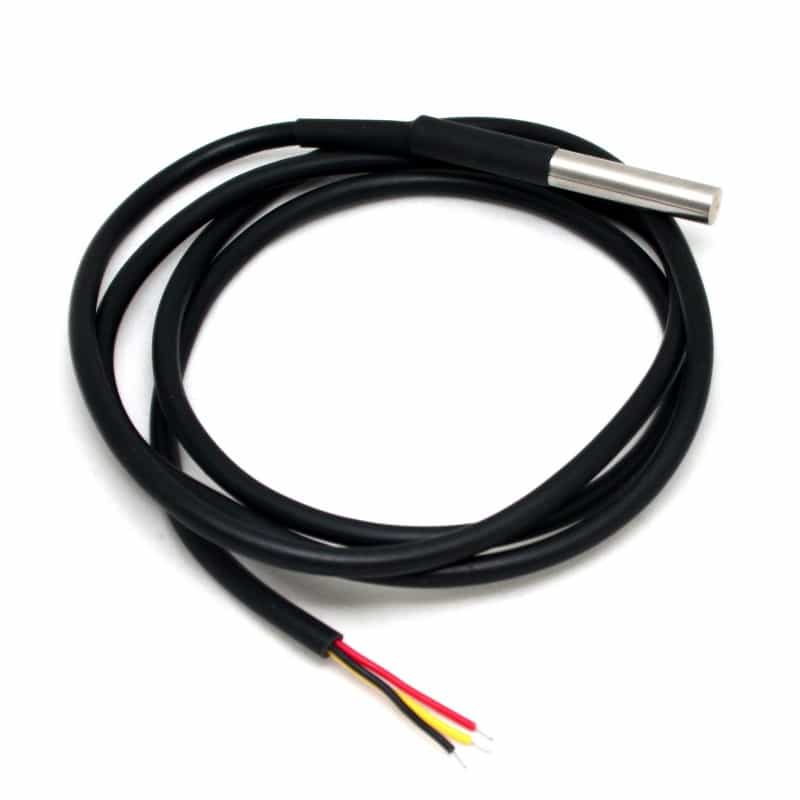 Waterproof 3 Wire DS18B20 Temperature Sensor 18B20 Sensitive Stainless Steel Probe NTC With Cables Digital Temperature Sensor Waterproof Probe