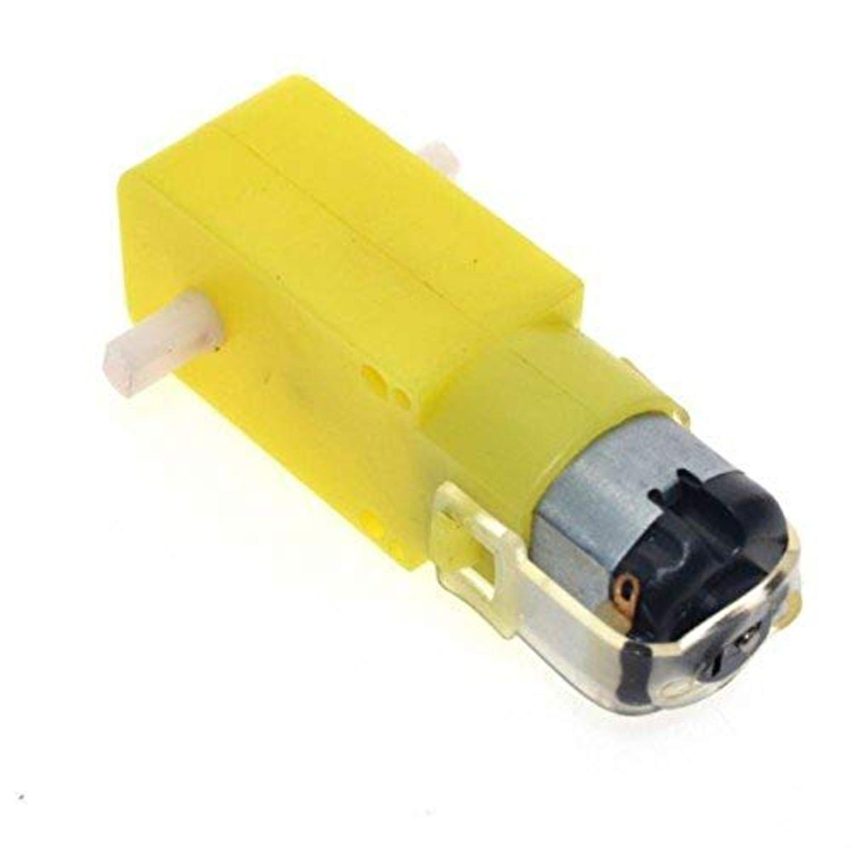 YELLOW Plastic Gear Motor DC 3V 6V 130RPM Gear Motor Dual Shaft Smart Robot Car TT Gear Motor Double Shaft Dual Axis Geared TT Motor For Smart Robot Car Toys Electrical Circuitry & Parts - dc motor