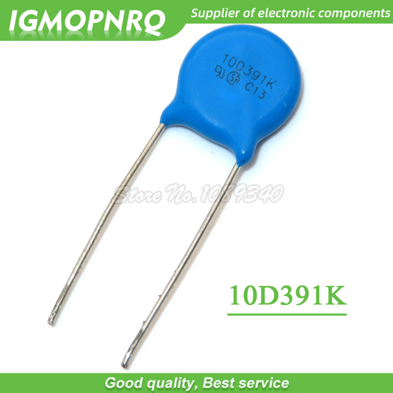 10PCS Varistor 10D101K 10D102K 10D241K 10D270K 10D271K 10D330K 10D390K 10D470K 10D471K 10D511K 10D820K 10D821K piezoresistor.