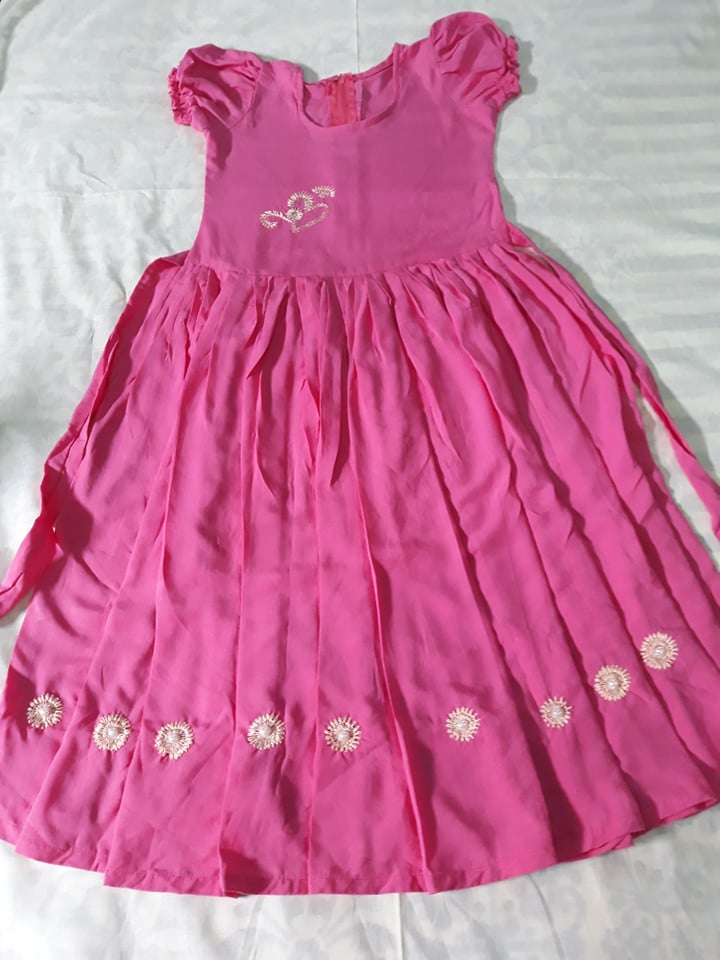8 years baby frock