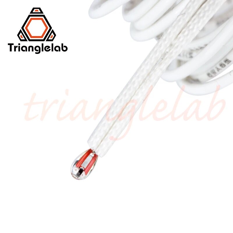 Trianglelab NTC 100K ohm B3950 Thermistor Sensor High Temperature 280℃ for E3D V6 Heater Blocks Mk8 3D Printer Accessories. 