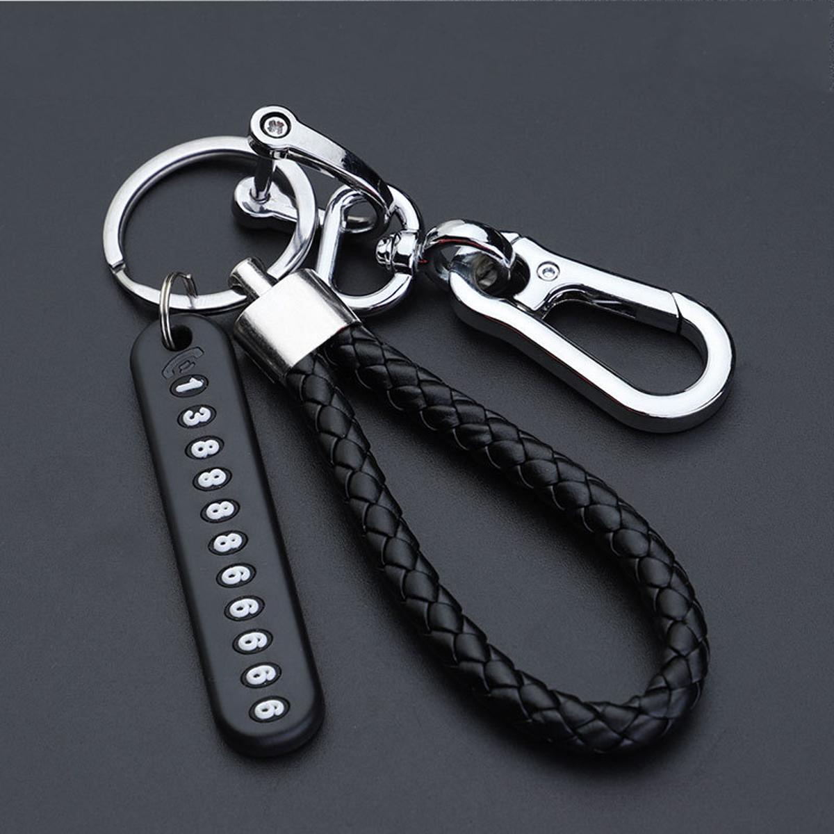 Key Ring with Phone Number