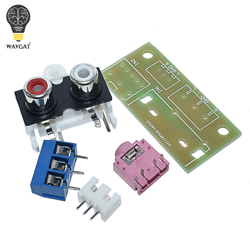 DIY Kit Audio Switch Board RCA 3.5mm Audio Input Block For Amplifier Kit Electronic. 