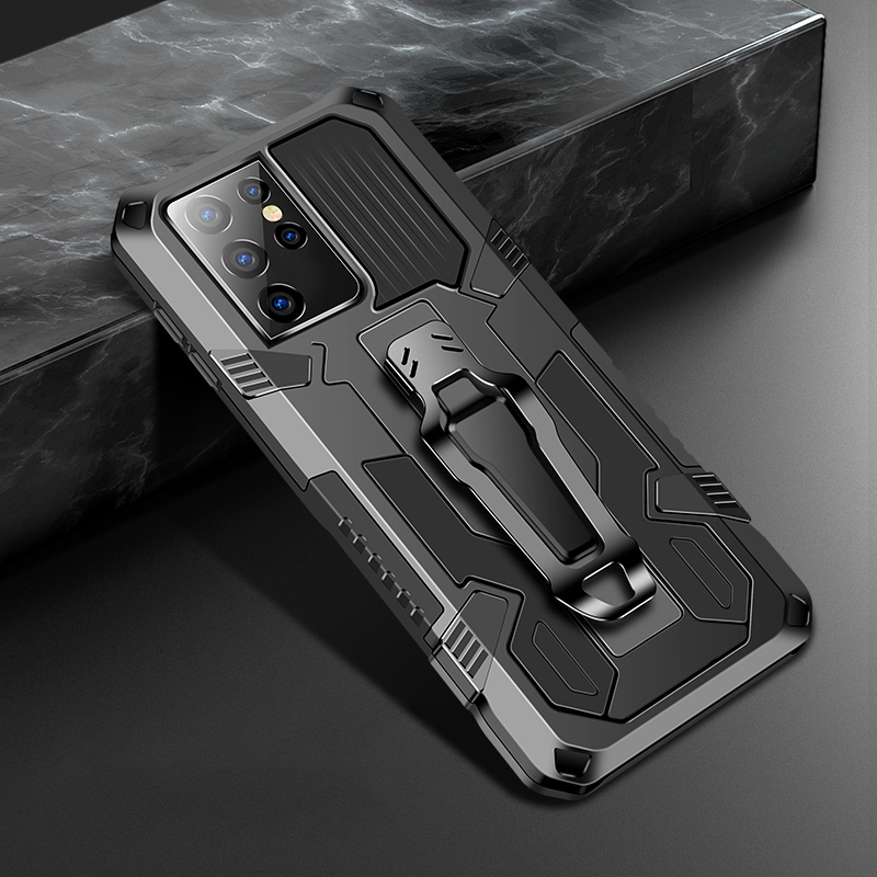 For Samsung Galaxy S21 Plus 5G New Mechanical Armor Series Fully Upgraded Protective Cover Compatible with Magnetic Car