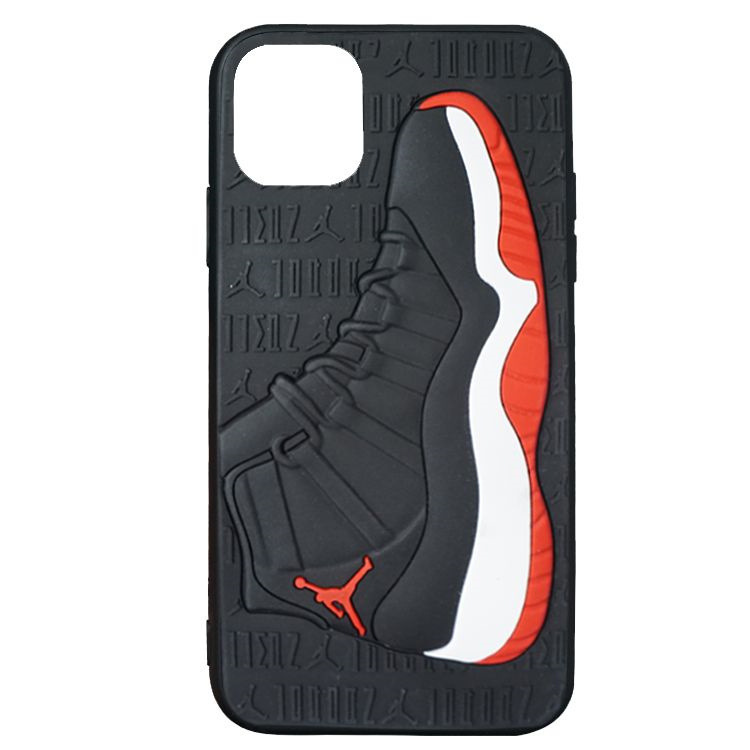 Trendy shell AJ Jordan case Suitable for Apple 11 iPhone12pro Three-Dimensional Sole Jordan Phone Case. 