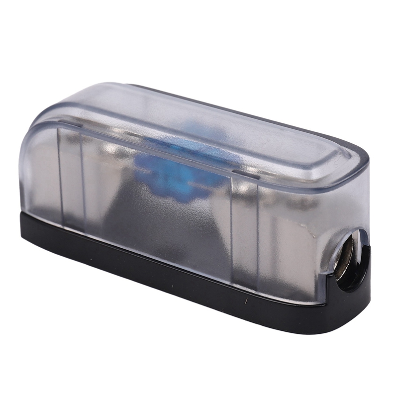 QUANBU 10X Car Stereo Fuse Holder, Auto Agu Audio Fuse Box Power Distribution Block 4Ga in 4Ga Out,Single Way. 