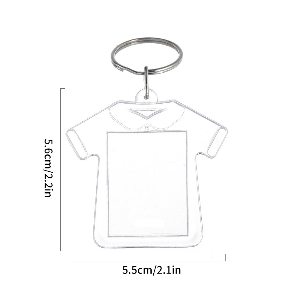 1/5pcs Acrylic Photo Frame Keychain with Tassels Snap-In Custom Insert Photo Acrylic Blank Keyring Clear Blank Picture Keyring. 