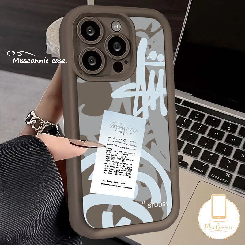 Trendy Brand Stussy Graffiti Phone Case For Redmi 12 A1 10A 9C 9 12C 13C A2 10C 9A 9T Note 11s 13 9 10s 8 12 10 11 Pro Max Mi 11 12 Lite Poco X5 C55 M3 Angel Eyes Soft Tpu Cover. 
