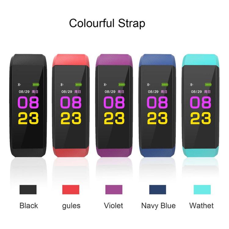 Hot Sale ID115 plus smart bracelet bluetooth smart sleep wristband bracelet 2018 Health Heart Rate Monitoring