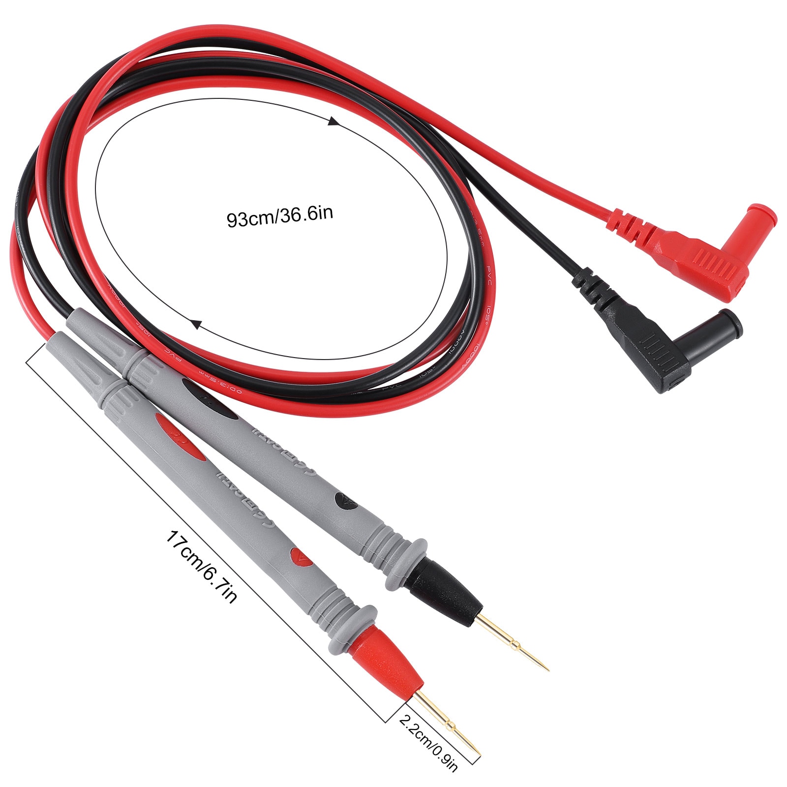 1 Pair Universal Probe Test Leads Pin for Digital Multimeter Needle Tip Meter Multi Meter Tester Lead Probe Wire Pen Cable. 