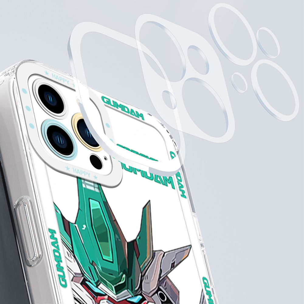 UCUC for Redmi 8 Back Cover Mobile Suit Gundam Transparent Crystal TPU Soft Case Full Lens Protection Ultra Thin Drop Resistant Phone Case. 