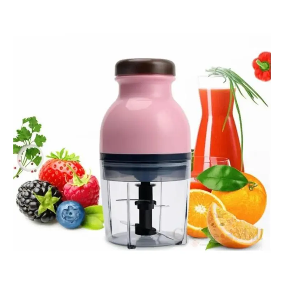 Electric Capsule Cutter Chopper Vegetable Blender - 200W - Pink. 