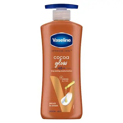 Vaseline Intensive Care Cocoa Glow Body Lotion - With Shea Butter, 400 ml. 