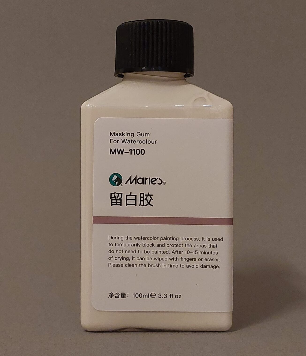 Marie's Masking Fluid Gum for water color 100ml | Can also be used for ink and other types of water-based colours. 