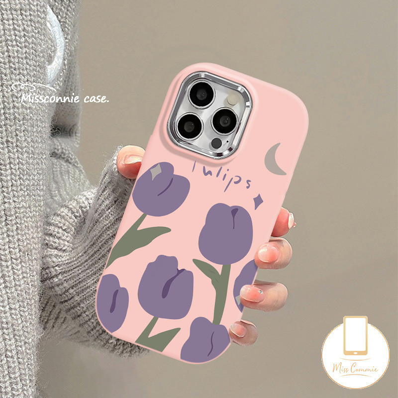 For Vivo Y17s Y27s Y21 V30 Y27 Y15 Y22 Y36 Y20s Y11s Y16s Y15s Y12 Y17 Y02 Y20 Y02s Y33s V25E Y91C Y20i Y15A V29 Y21s Oil Painting Romantic Art Retro Graffiti Tulip Flowers Case