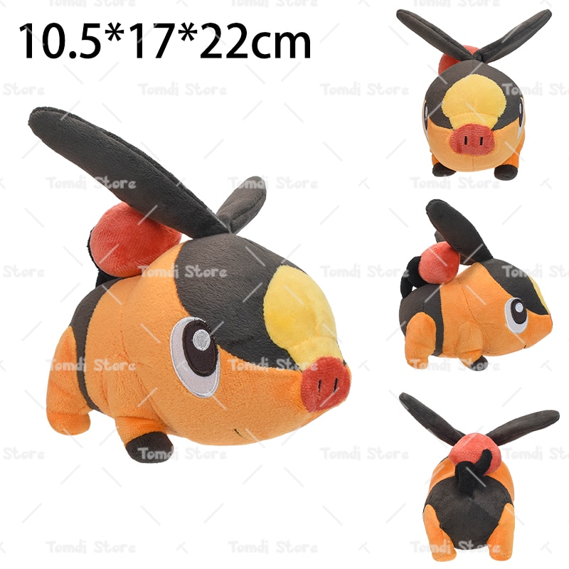 Pokemon Plush Tepig Victini Snivy Emolga Scorbunny Yamper Raboot Alolan Marowak Sleeping Vaporeon Smoliv Lechonk Stuffed Toys. 