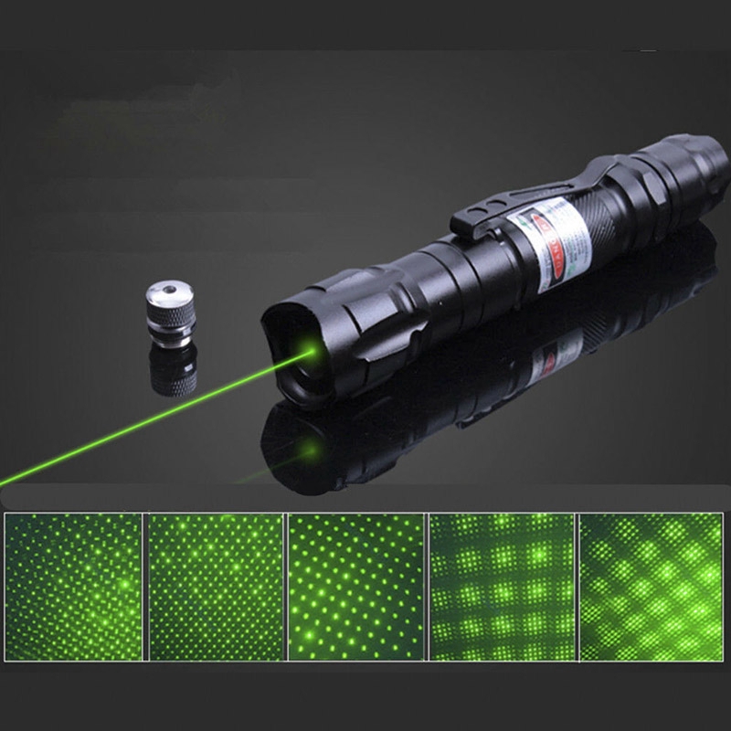 Super Powerful Burning Laser 10 mile military green laser pointer light 532nm visible beam burning focus Green Laser Pointer Pen. 