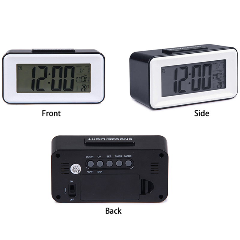 Digital Led Alarm Clocks Student Clocks With Week Snooze Thermometer Watch Electronic Table Calendar Lcd Desk Timer. 