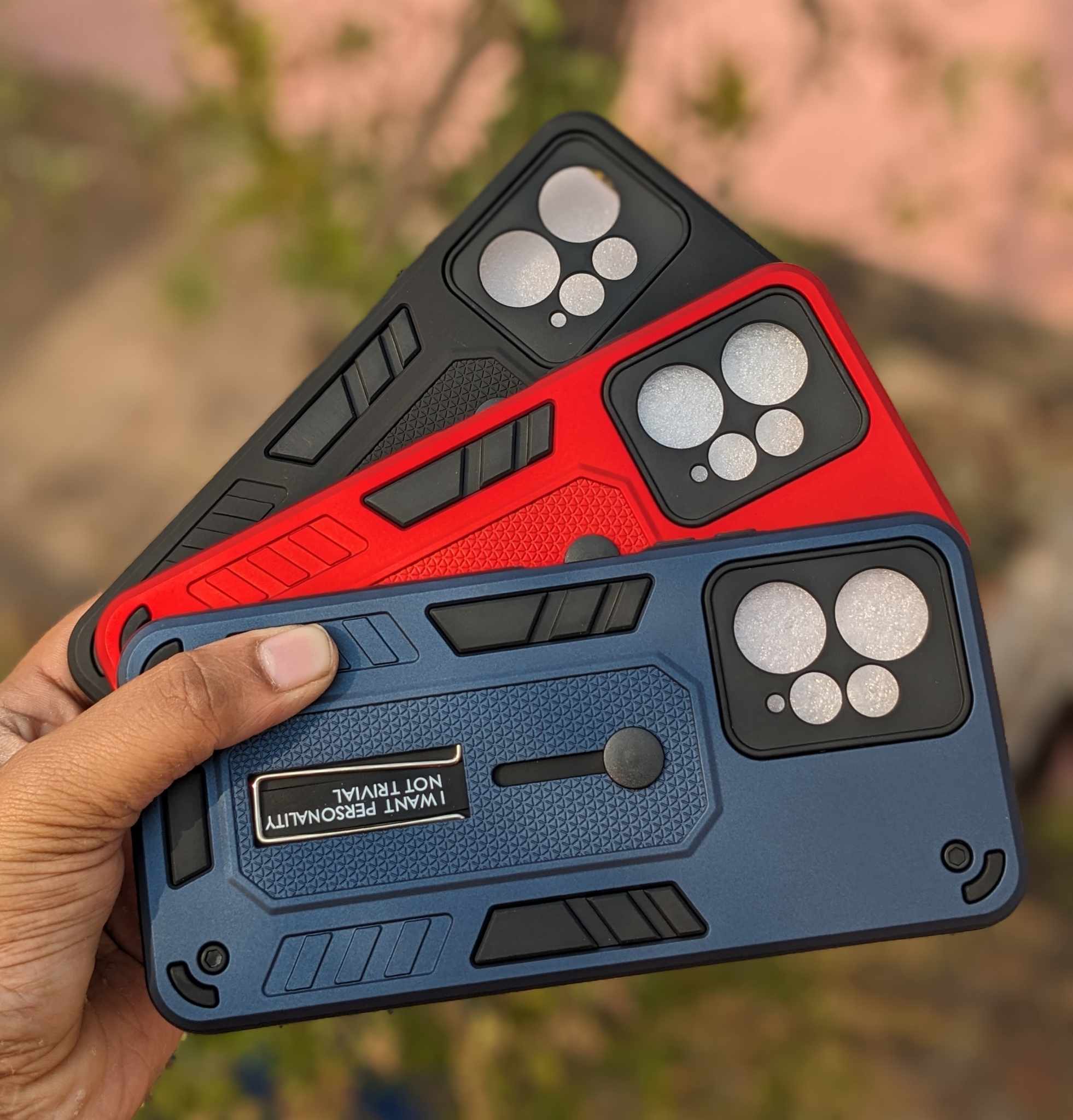 For Redmi Note 12 4G Phone Case Slide Camera Cover Kickstand