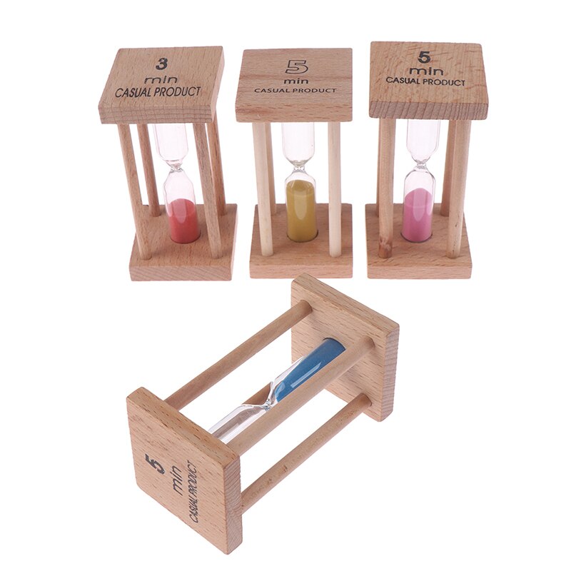 5Min Wooden Home Decoration Desktop Sand Clock Timers Sand Sandglass Hourglass Timer Clock Home Decor Gift Kitchen. 