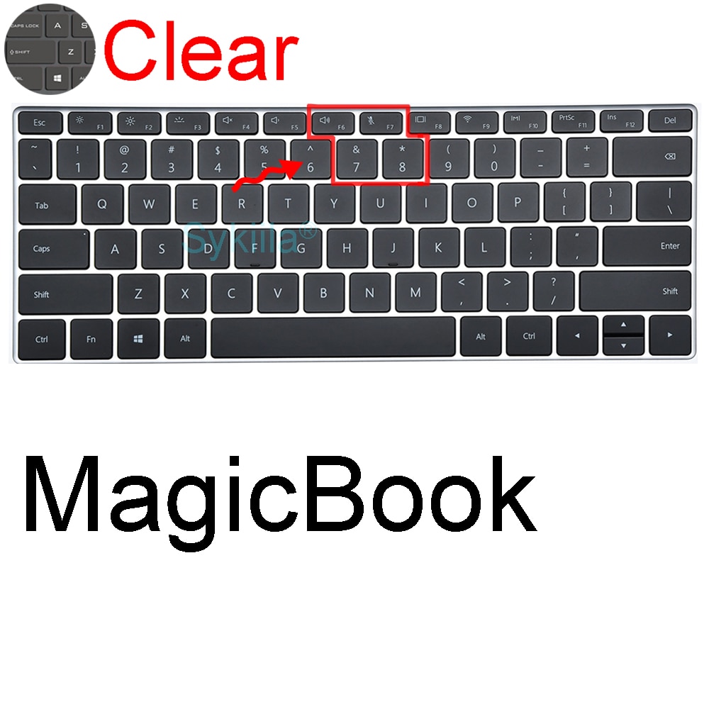 Keyboard Cover for Honor MagicBook V 14 X 14 15 16 SE X Pro Hunter V700 Laptop Notebook Protector Skin Case Film Silicone 13