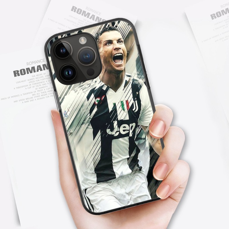 CR7 Cristiano Ronaldo Phone Case For iPhone 15 14 13 12 11 X XR XS XSMAX 8 7 Plus Mini Pro Max Soft Black Phone Cover. 