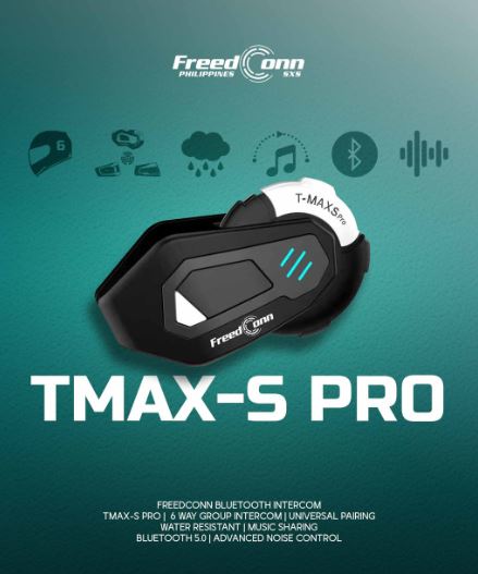 FreedConn TMAX-S PRO Motorcycle Helmet Intercom Bluetooth Headset.. 