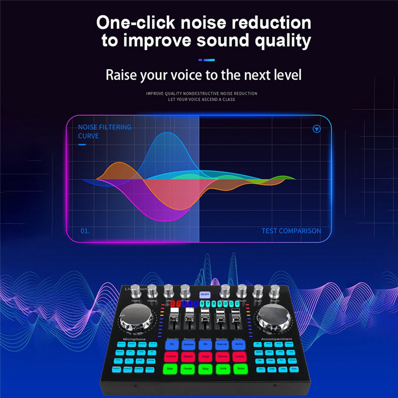 K1 Live Sound Card Portable Bluetooth Sound Card. 