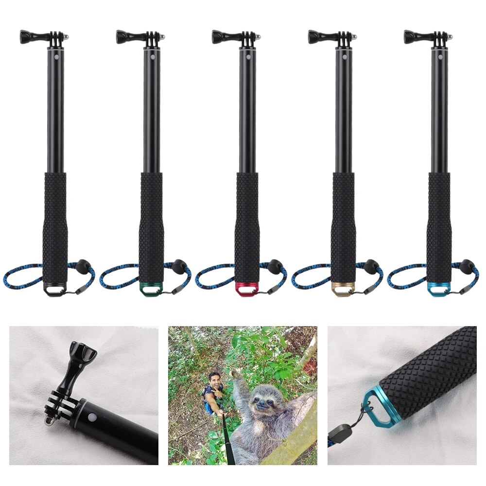 19 Inch Selfie Stick Diving Monopod for GoPro Hero 6 5 7 8 9 10 Black Tripod Session Action Camera Selfie Stick for Go Pro New. 
