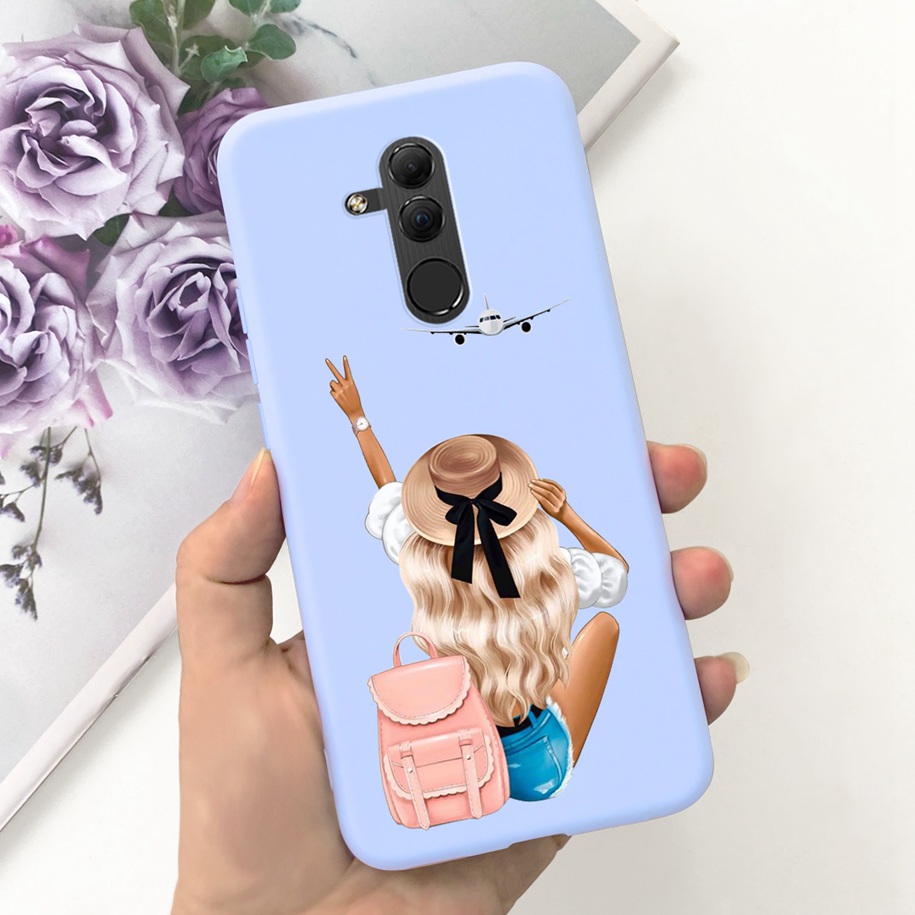 For Huawei Mate 20 Lite Case SNE-LX1 SNE-LX2 SNE-LX3 Protect Cover Popular Flower Soft Silicone Funda For Mate20 Lite Phone Case. 