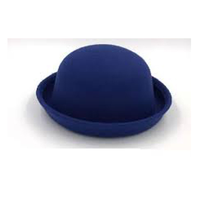 Bowler Hat Colour: BBlue Synthetic Dhoom 3 Bowler Felt Round Hat For Menlue Material: Felt Ideal for Party and Casual.. 