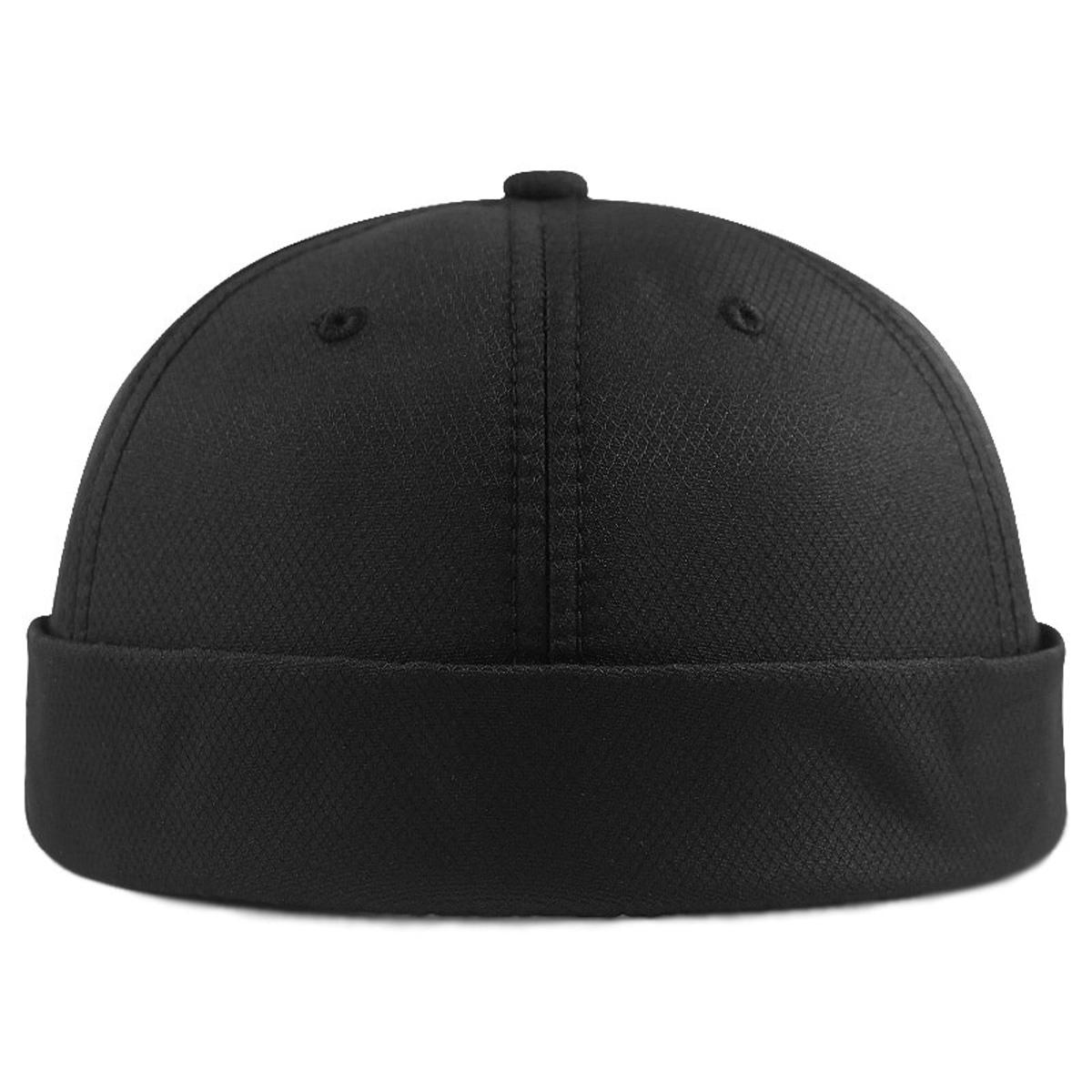 Winter Men Fleece Lining Docker Cap Skullcap Big Size Sailor Cap Beanie Hats Men Bucket Cap Brimless Hat Skullcap Bonnet Dad Cap