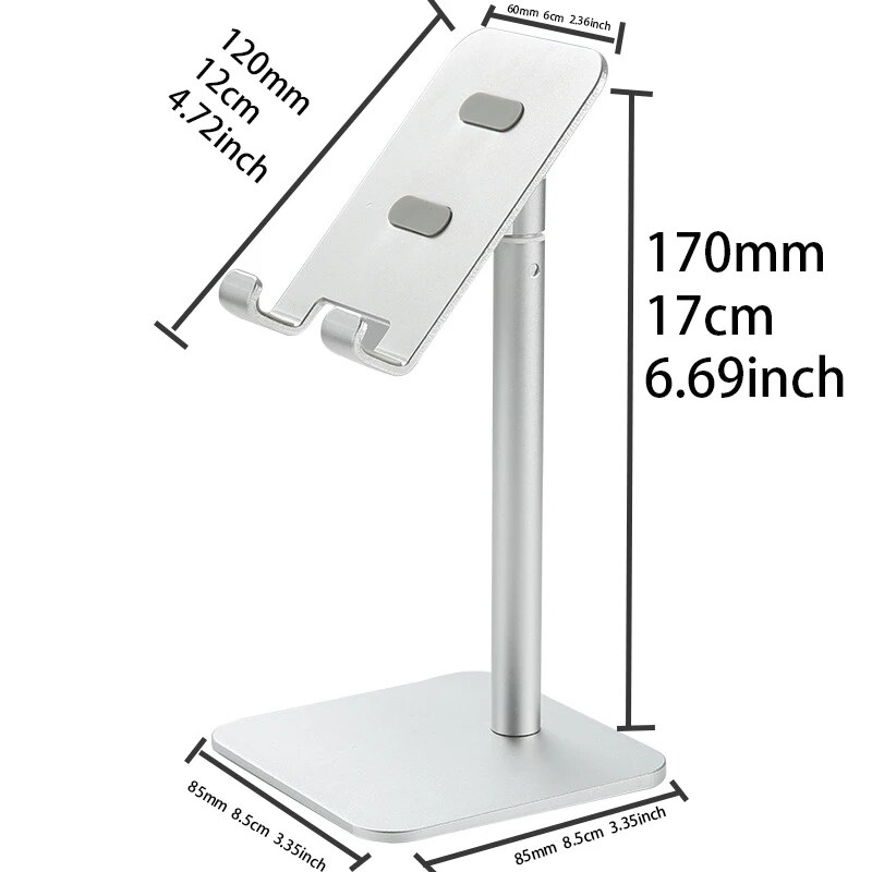 Desktop Phone Stand Shrinkable Rotatable Lazy Person Bracket Office Accessories Aluminum Alloy For Android Apple Xiaomi Huawei. 