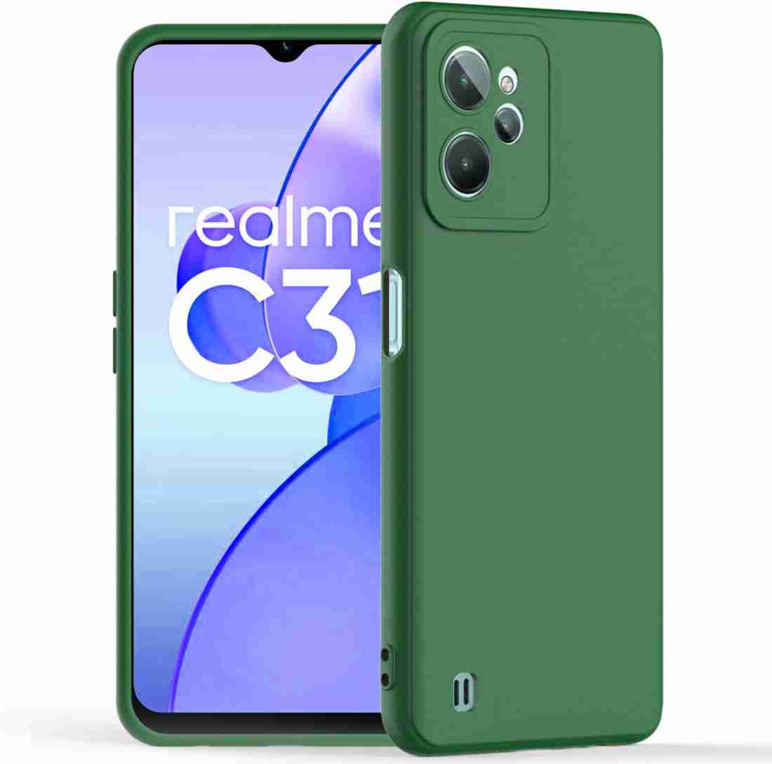GOKEN Cover Per Realme C31 4G - Custodia In Silicone TPU Gradiente Colori (Blu/Rosa), Morbida E Antiurto